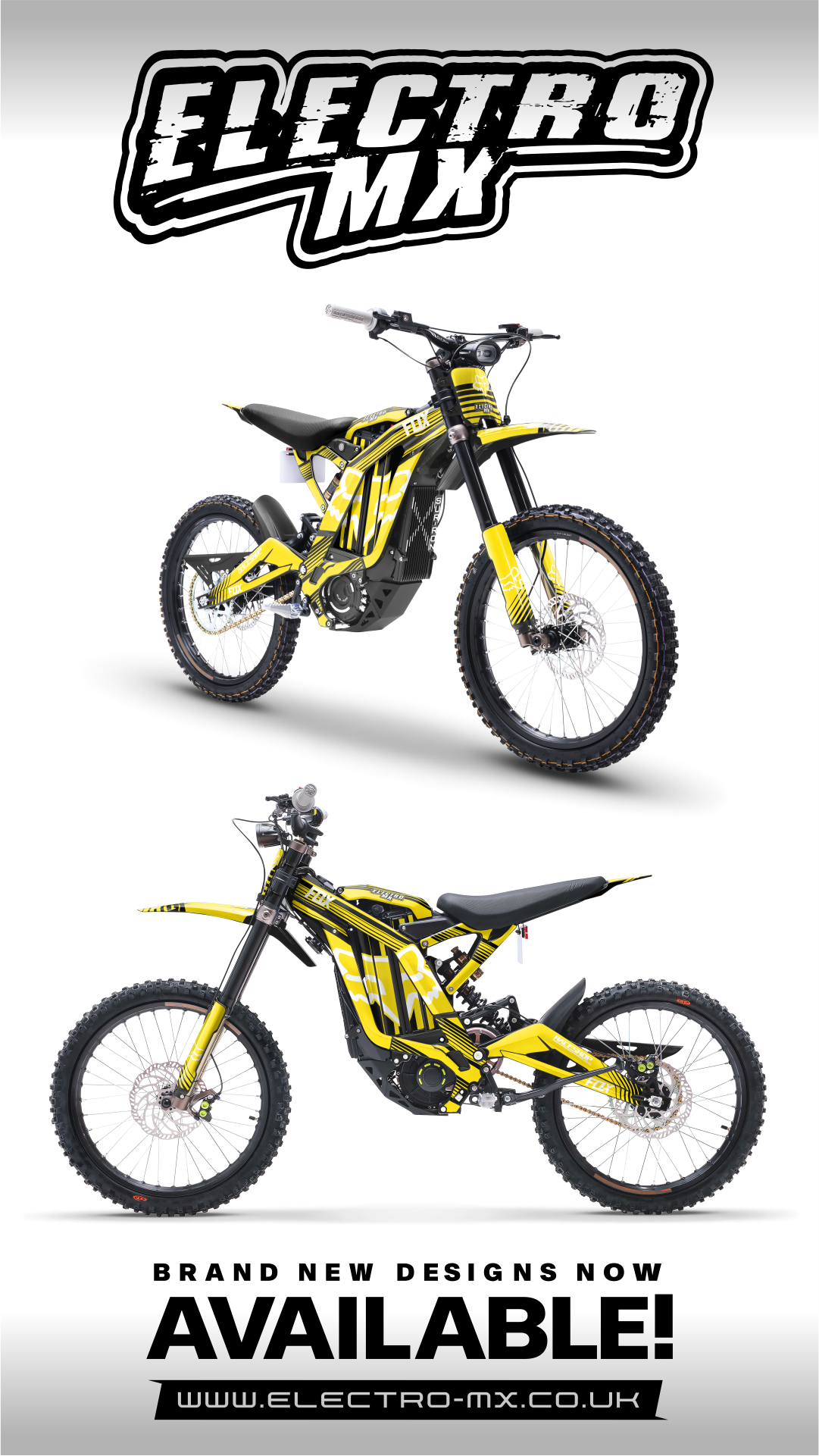 SURRON “STRIPE FOX YELLOW” DECAL KIT