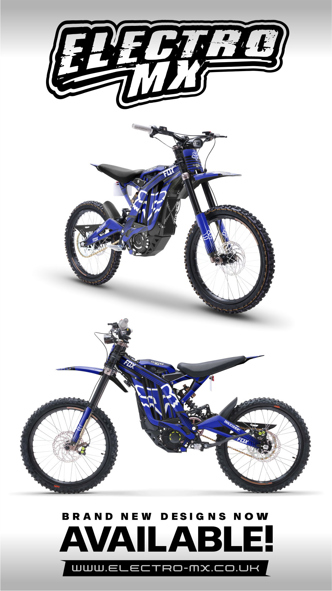 SURRON “STRIPE FOX BLUE” DECAL KIT