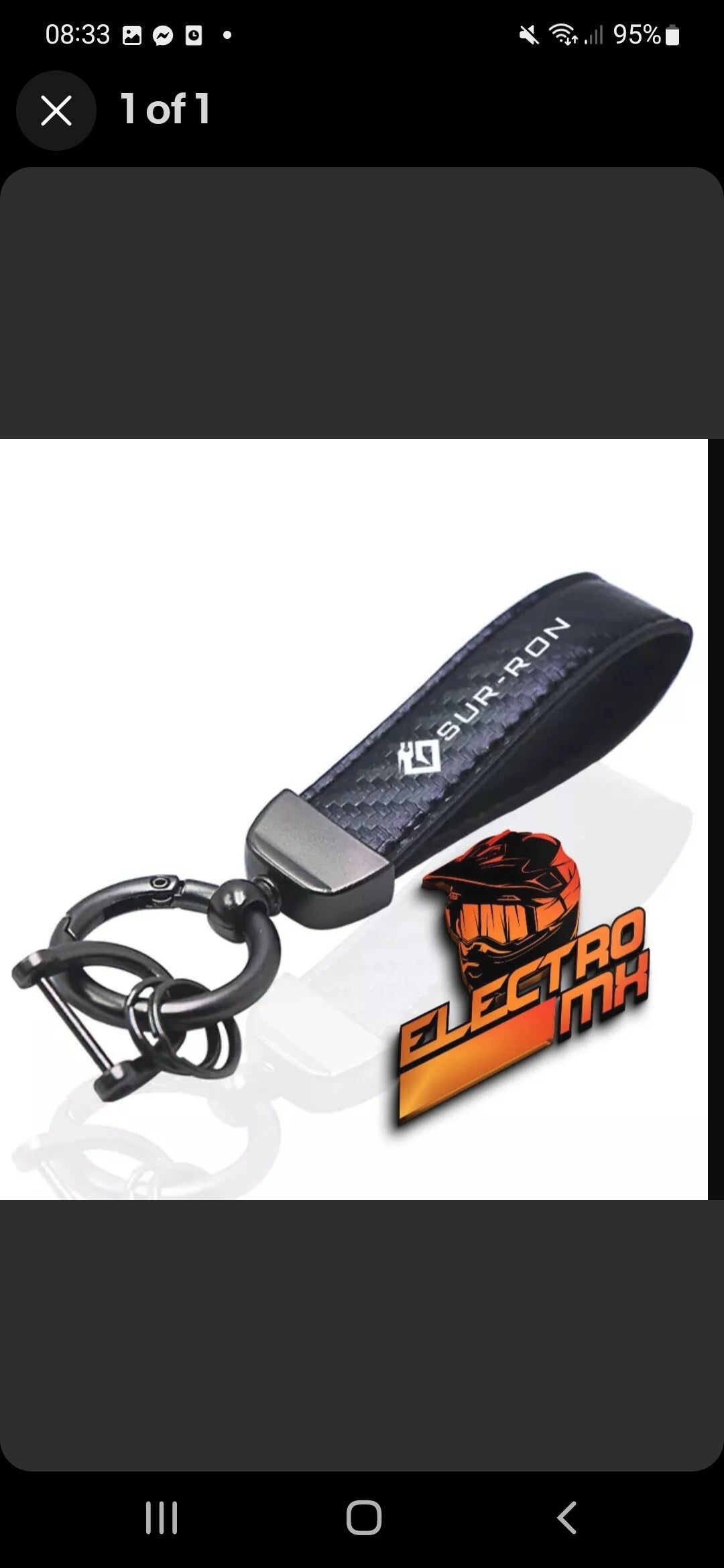 Sur Ron Carbon Effect Keyring