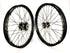 Surron 19" SM Pro Wheel Set Black Hubs / Silver Spokes / Silver Nipples